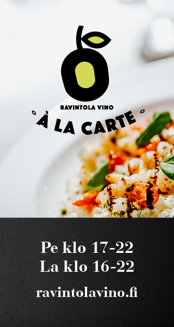 Vinon À la carte -illat jatkuvat 